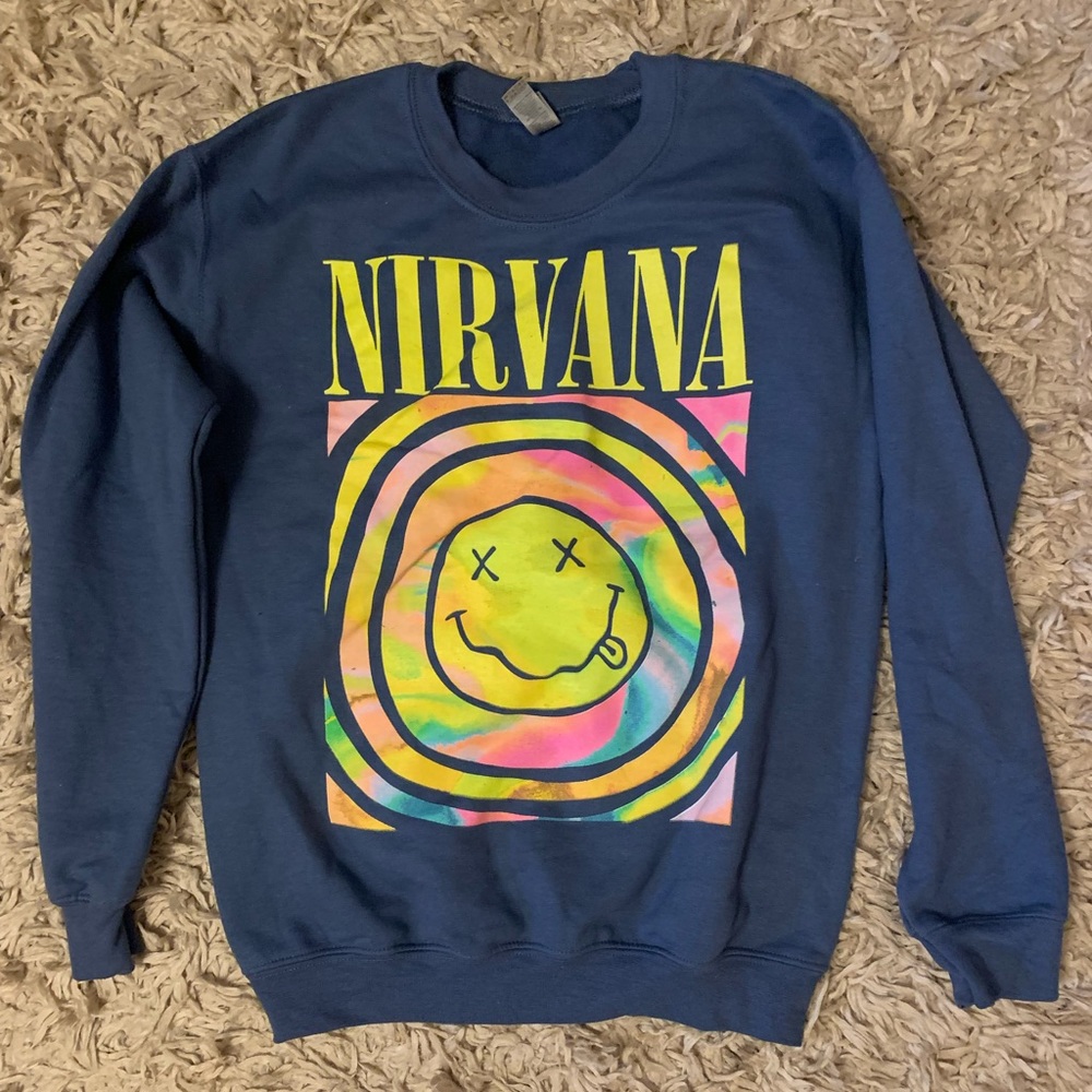 Urban Outfitters NWOT grey Nirvana crewneck hoodie